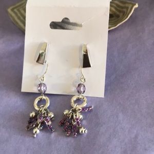 Two pairs of sterling silver earrings